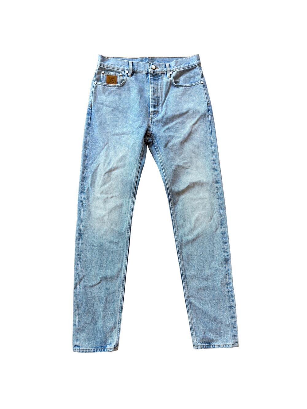 Louis Vuitton Pearl Staples Edition Slim Fit Denim Jeans 30 1AGIXV Pharrell